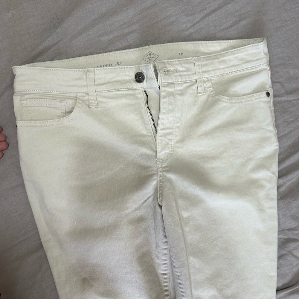 Men's Classic White Skinny Jeans